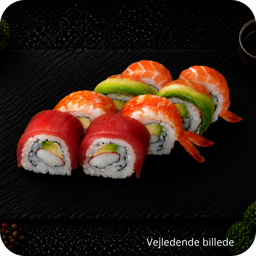 Nr.65 Rainbow Roll - 8 stk.
